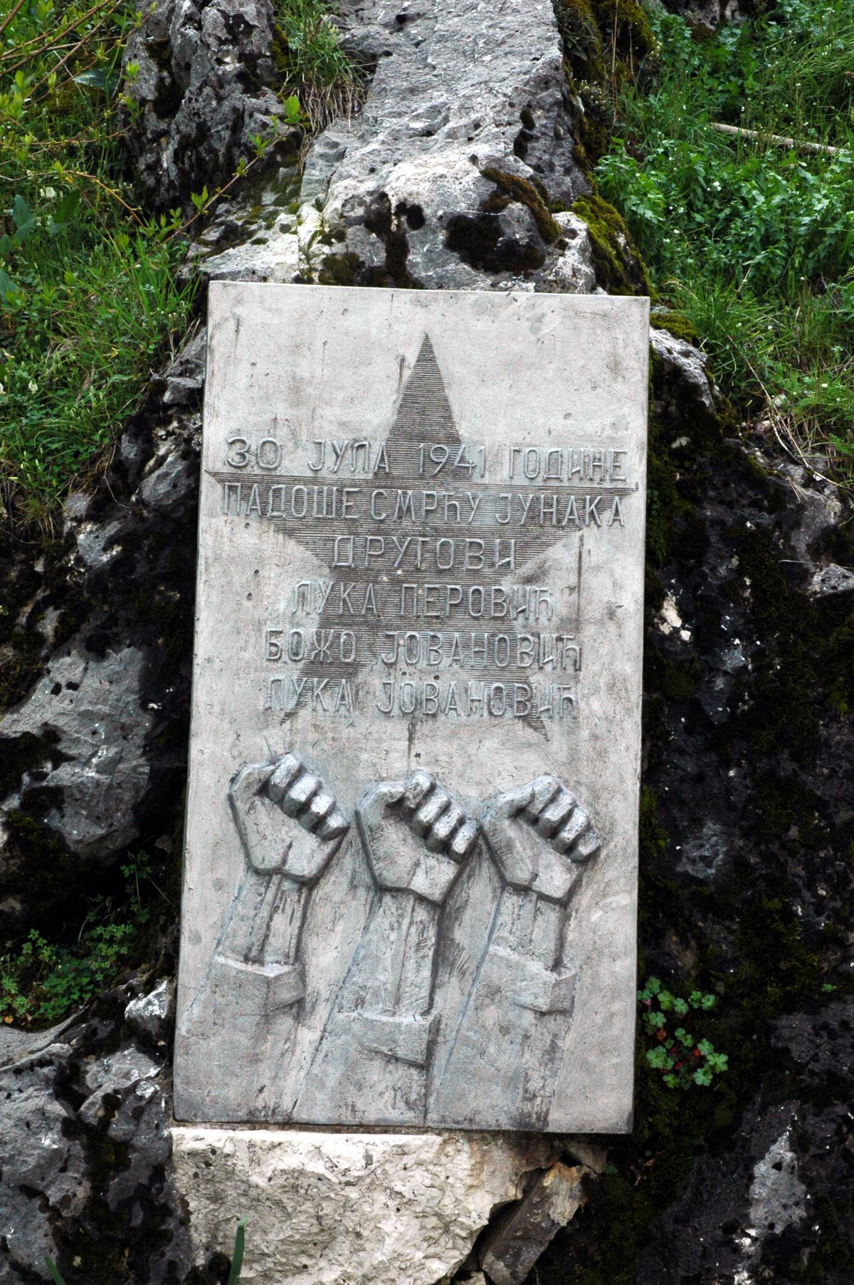 Monument à la gloire des partisants de Tito.