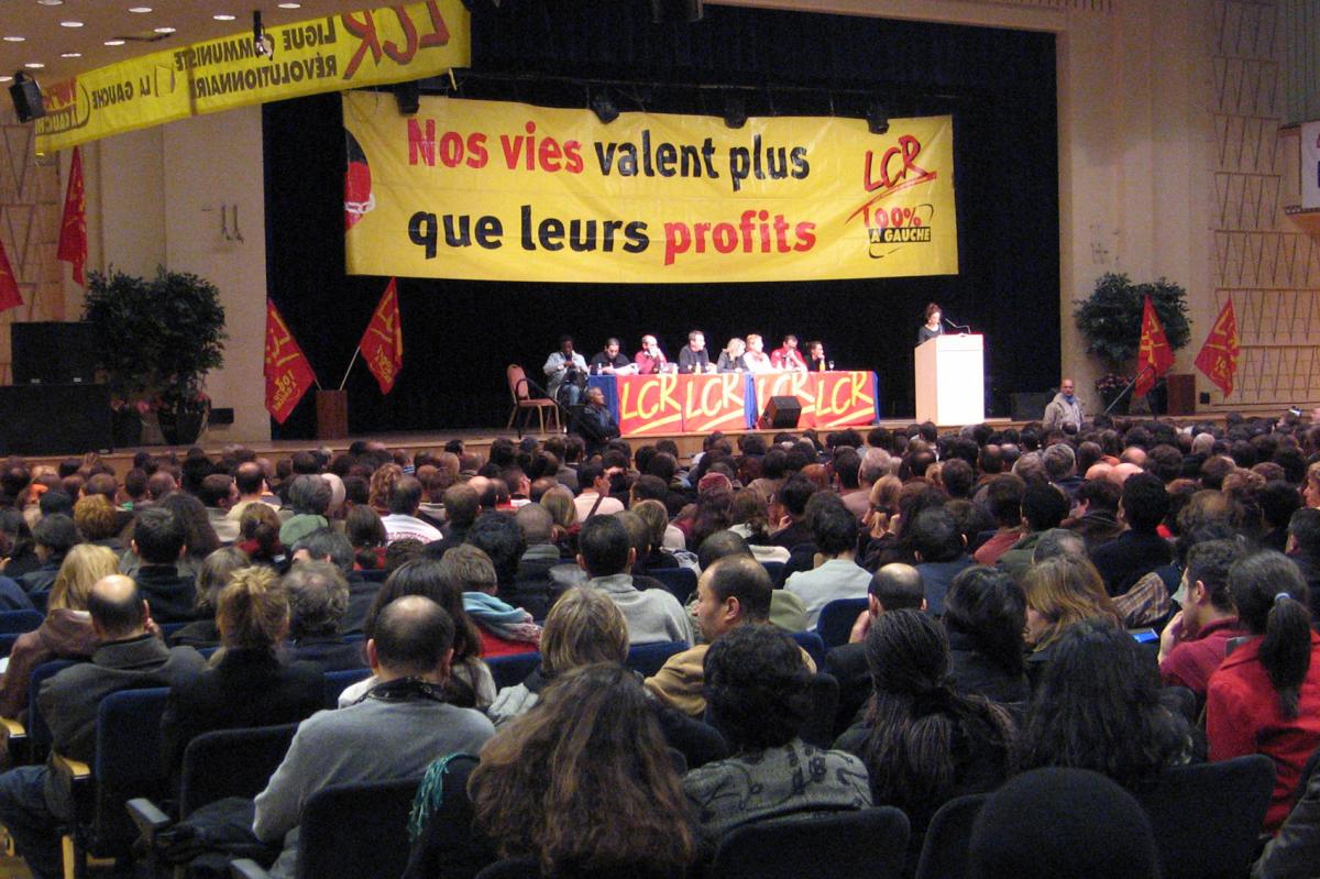 Meeting de la LCR pour la campagne présidentielle 2007 à Paris