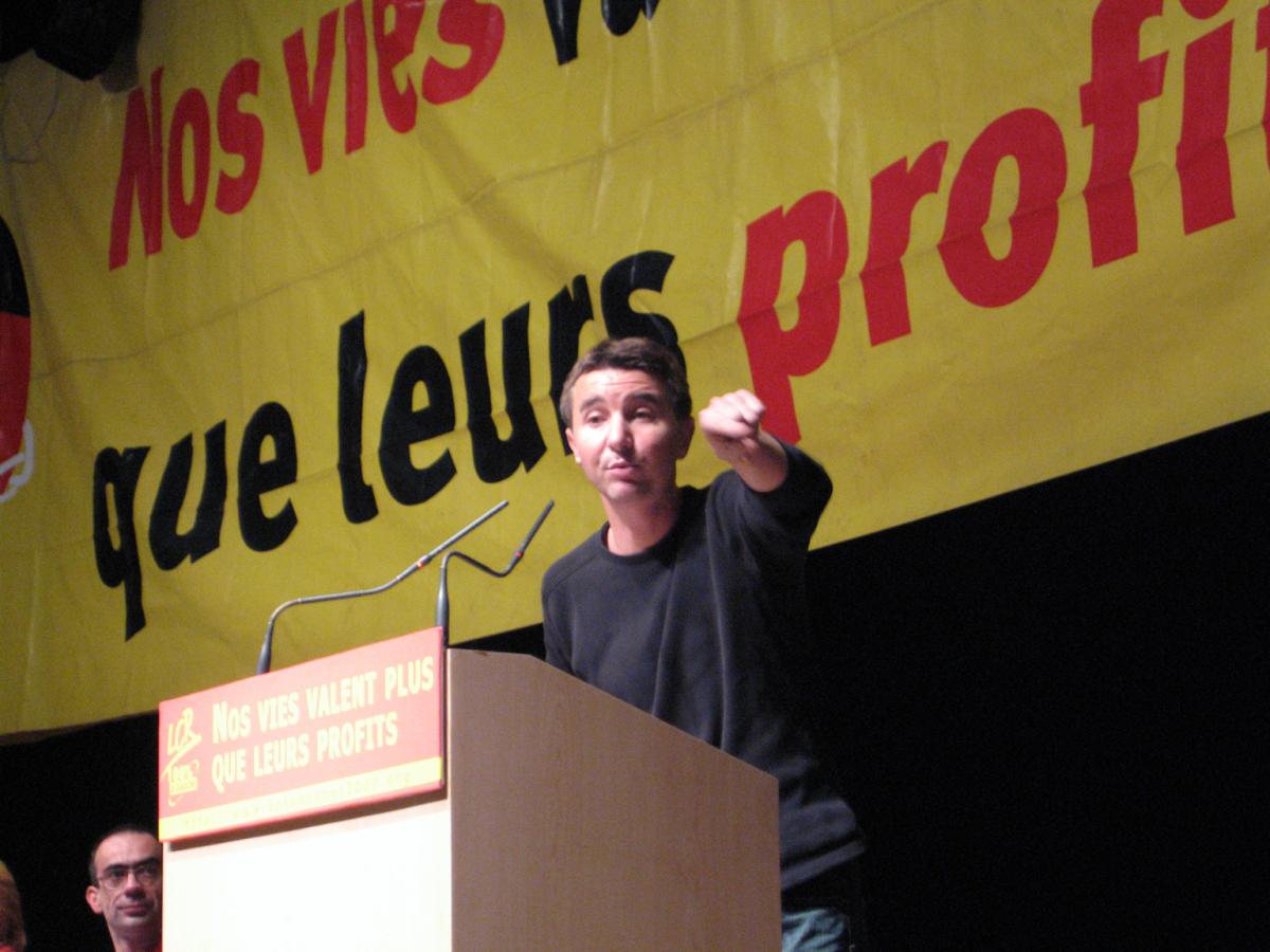 Meeting de la LCR pour la campagne présidentielle 2007 à Paris