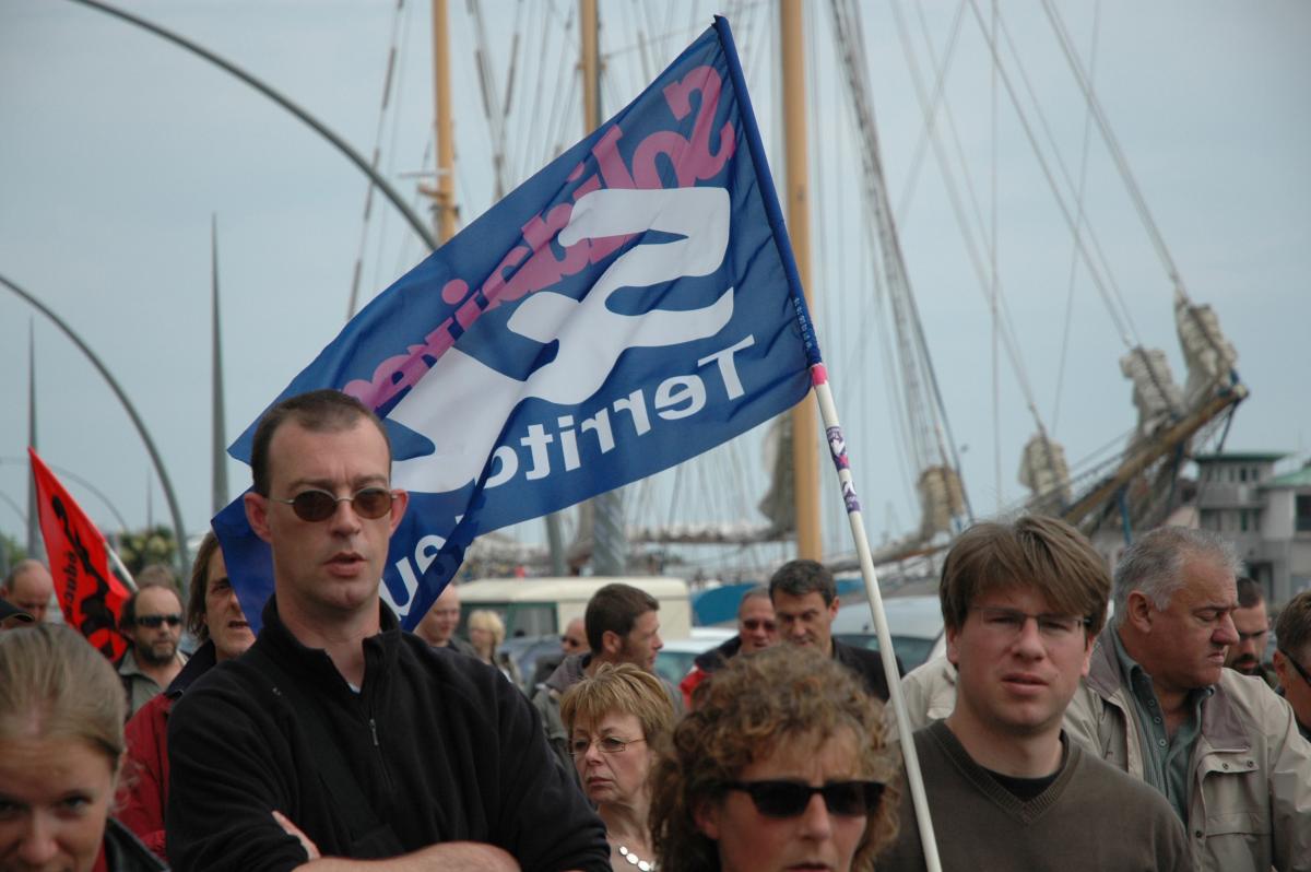 manifestation retraites;cortège SUD territoriaux