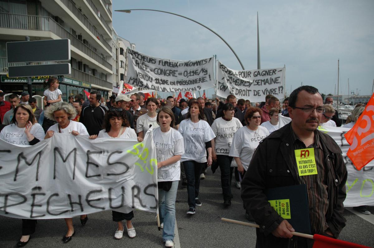 manifestation retraites;Pêcheurs en colère