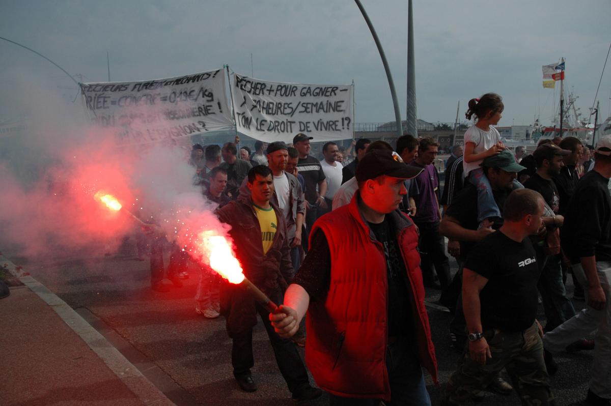 manifestation retraites;Pêcheurs en colère