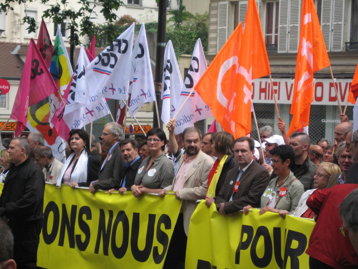 carré de tête manifestation du 22 mai 2008