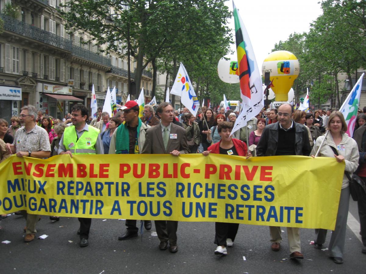 FSU Ensemble public privé mieux répartir les richesses pour garantir à tous une retraite