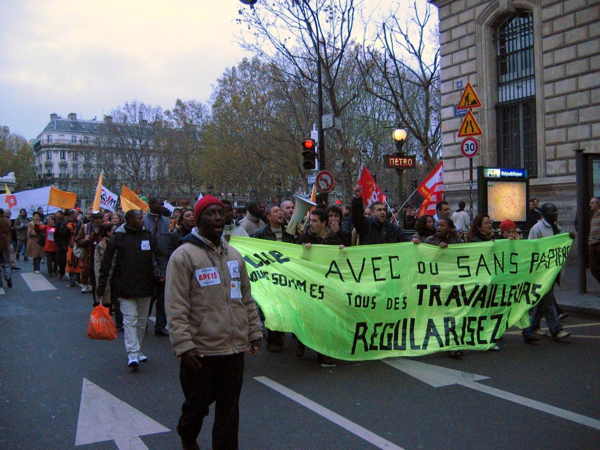 Manifestation chômeurs et précaires 2/12/2006.