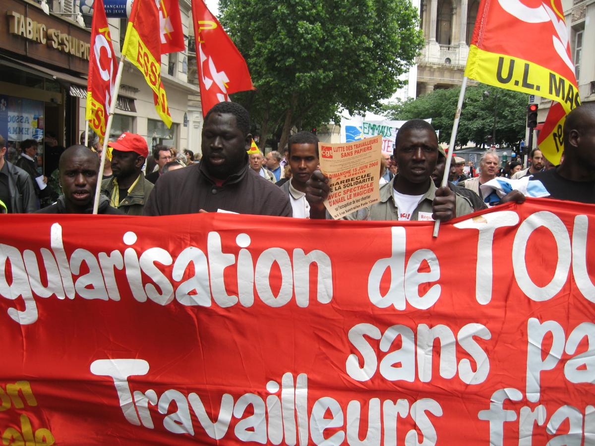 régularisation de tous les travailleurs sans papiers avec l'UL CGT Massy