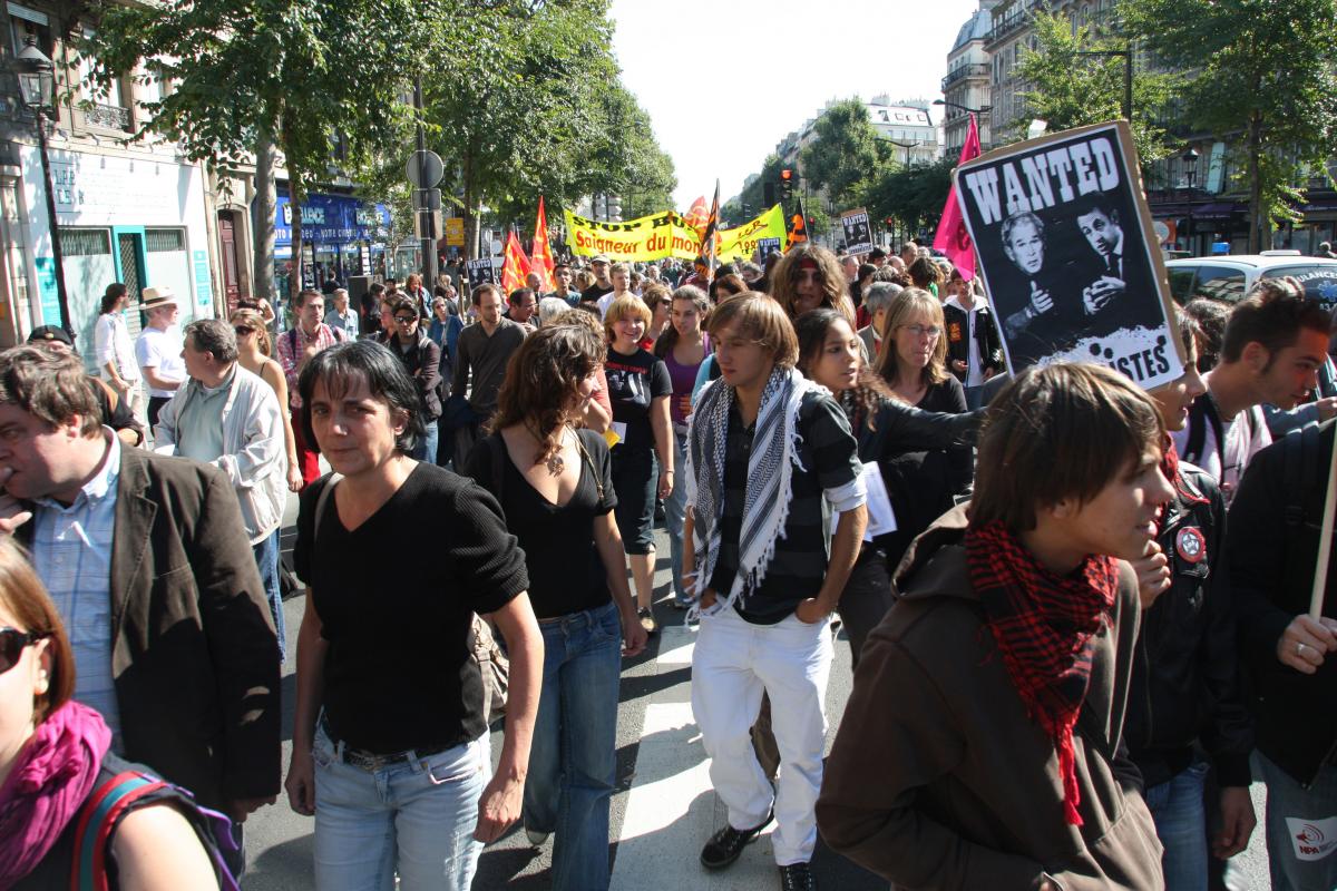 Manifestation contre la guerre en Afghanistan