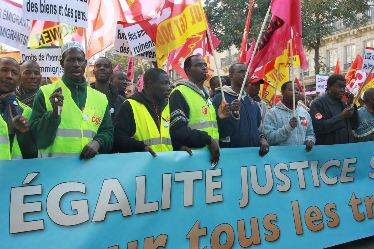 cortège travailleurs sans papier