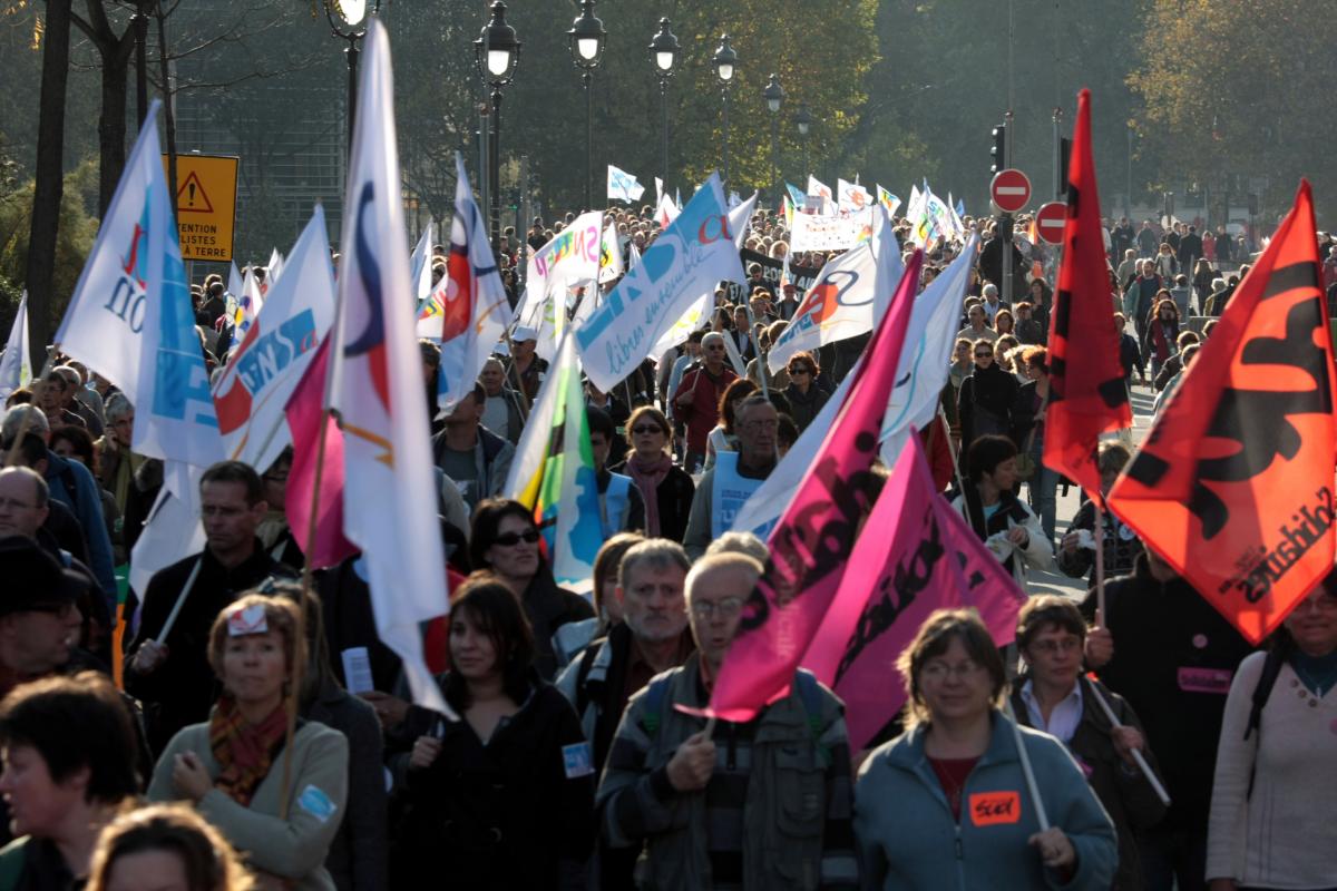 la manif sur le pont Sully