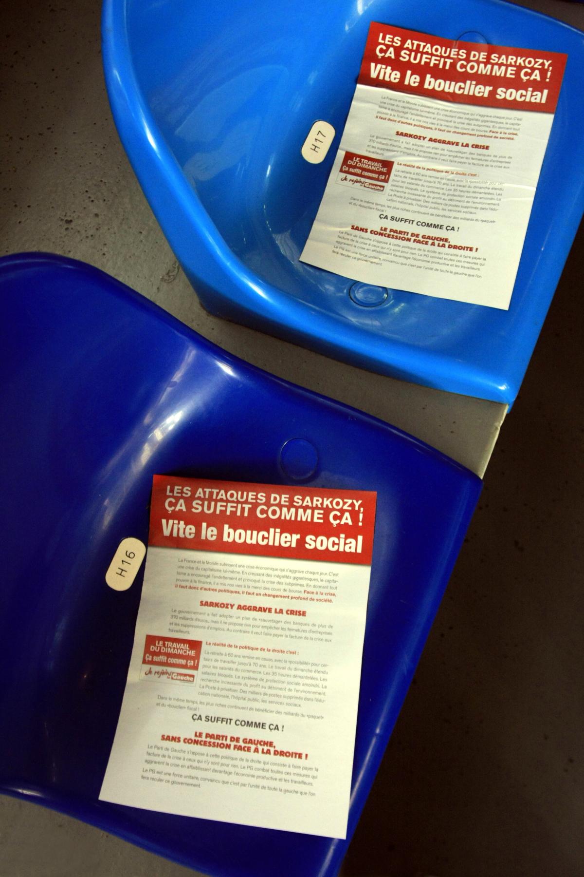 1° tract du Parti de Gauche