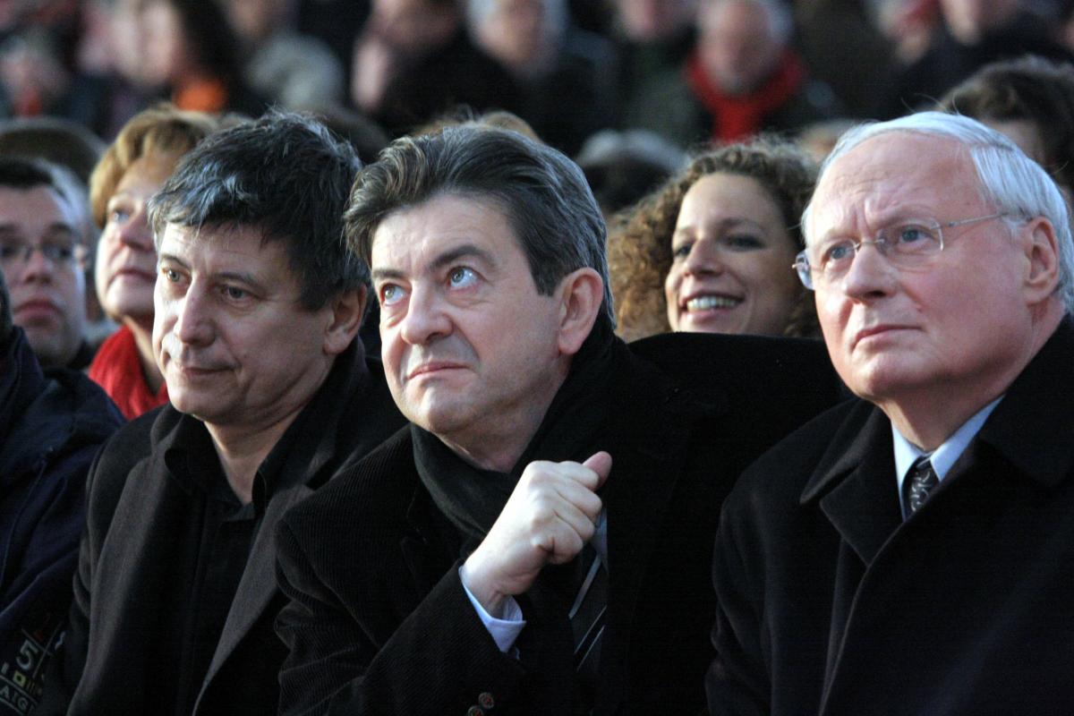 Eris Coquerel, Jean Luc Mélanchon et Oskar Lafontaine