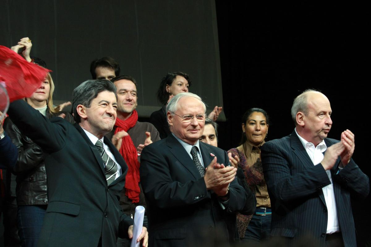 Jean Luc Mélanchon, Oskar Lafontaine et Marc Dolez