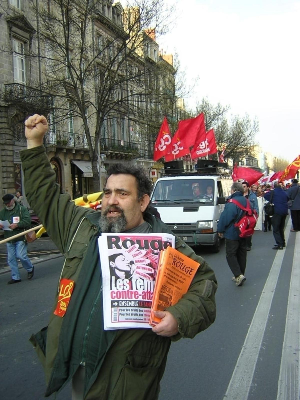 manif contre chômage et précarité Bordeaux mars 2004