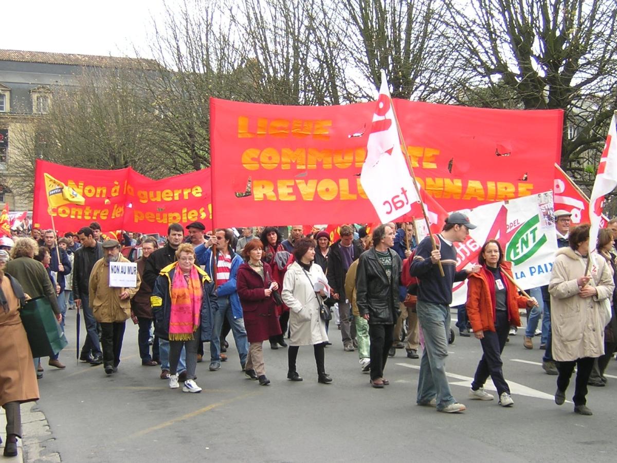 Journée mondiale antiguerre mars 2004 Bordeaux