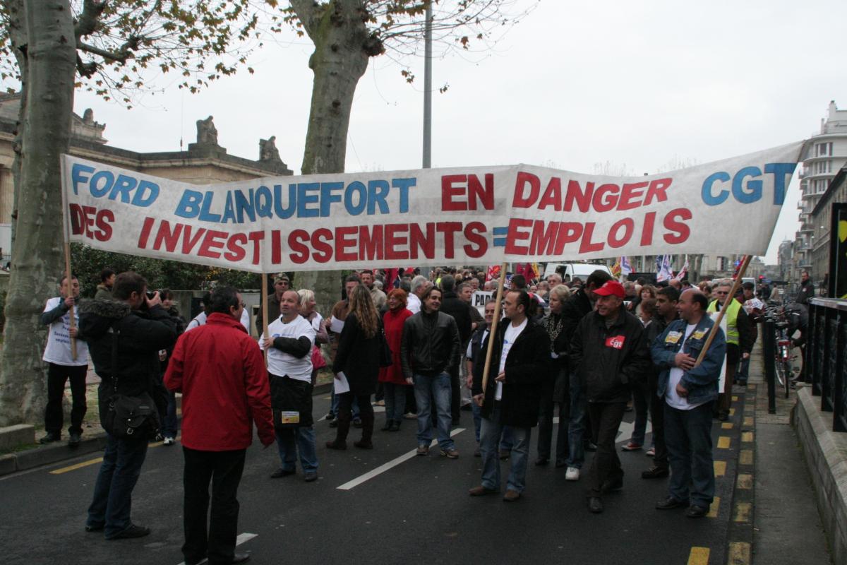 Manifestation emploi Ford 20-12-08