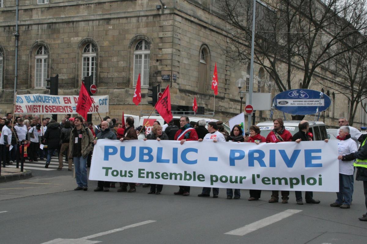 Manifestation emploi Ford 20-12-08