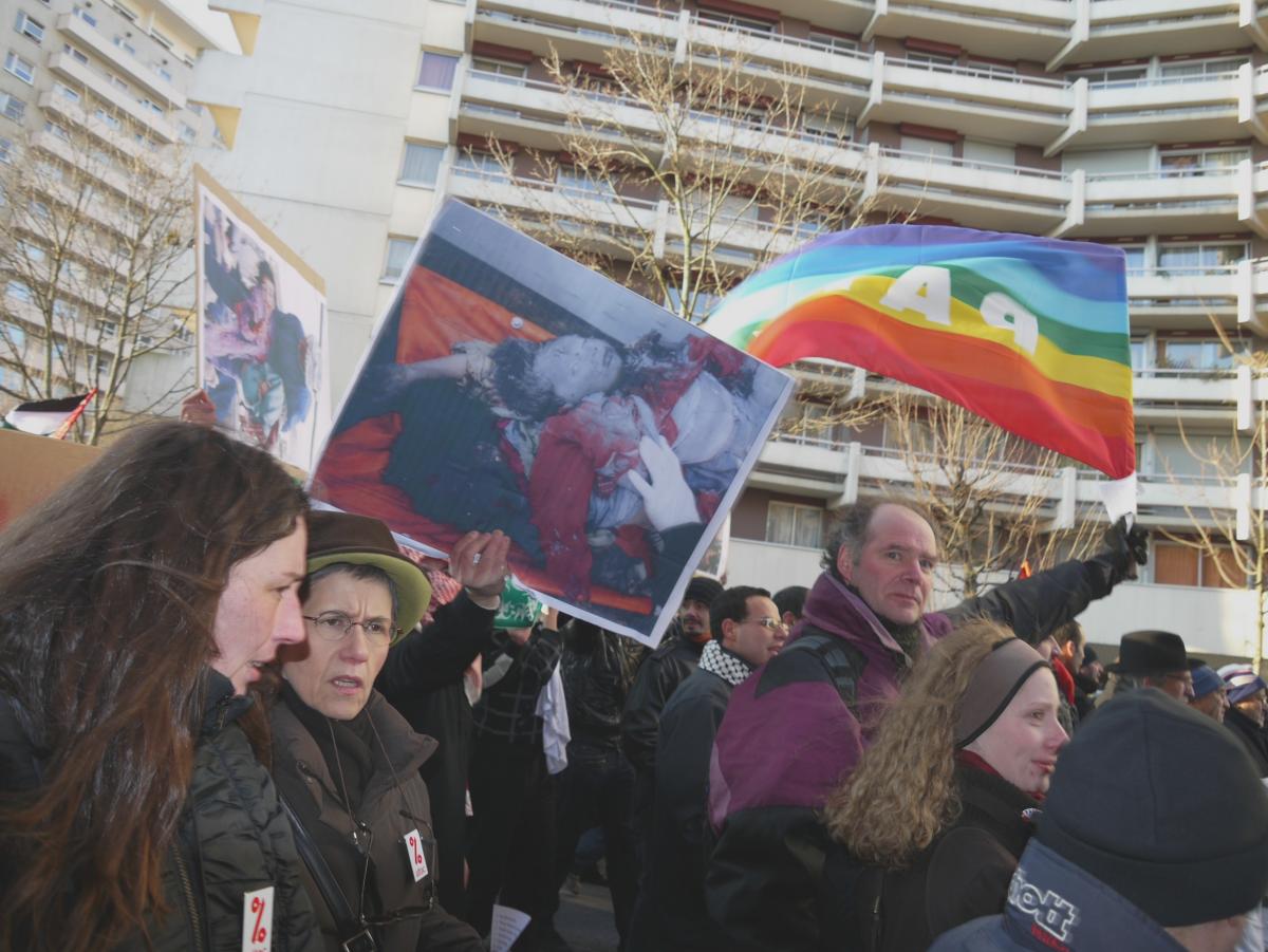 Manifestation de soutien au peuple palestinien