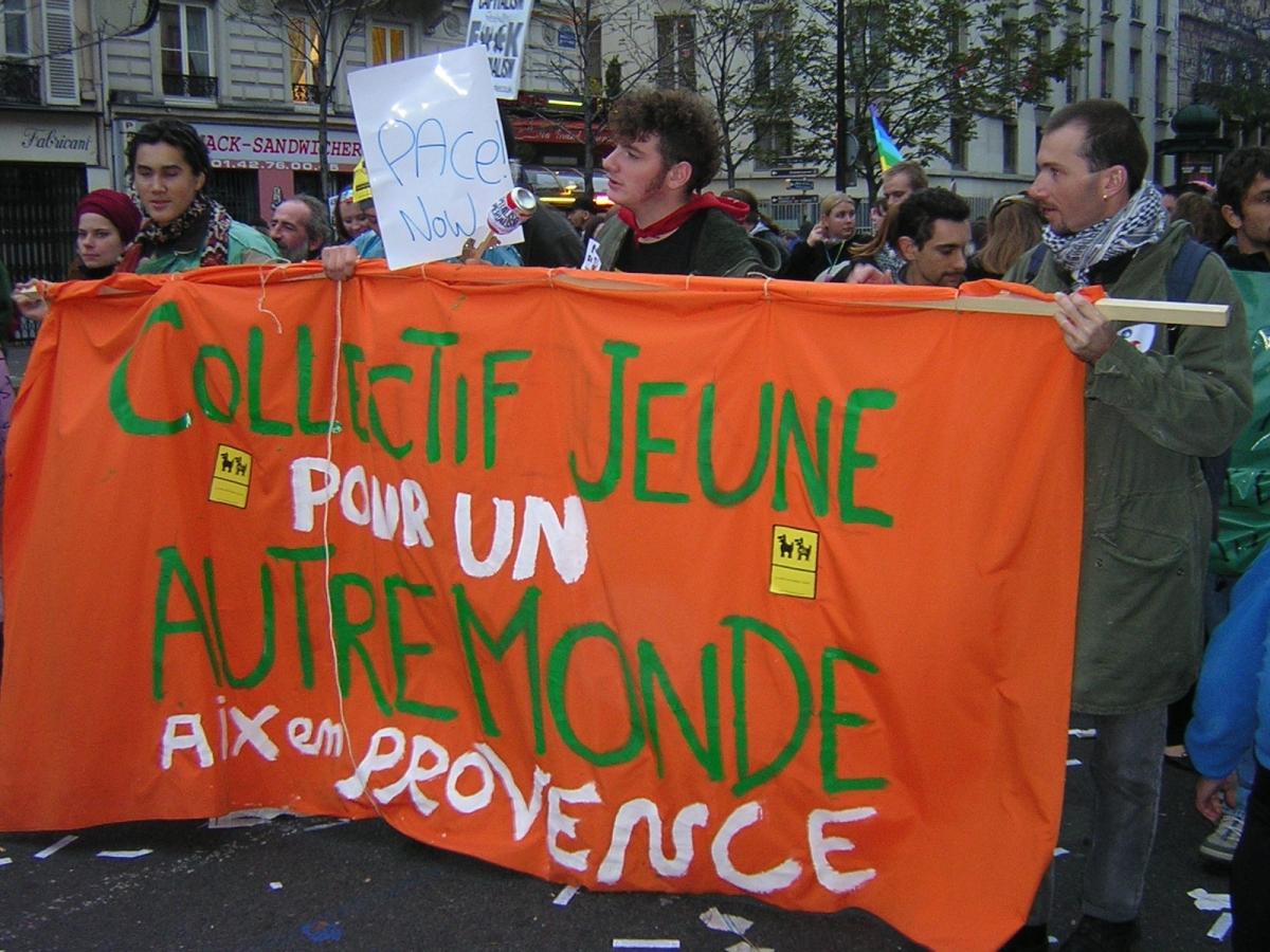 Manifestation antimondialisation FSE Paris 15 novembre 2003