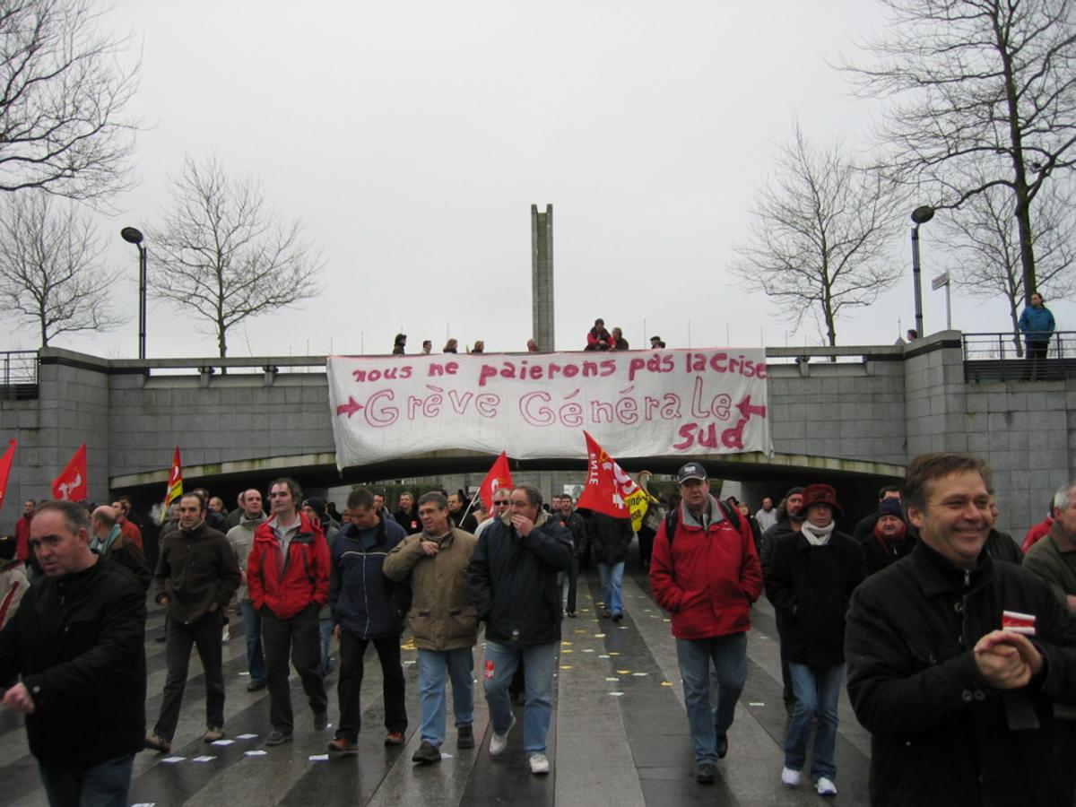 Banderole, Sud a vu grand le 29 janvier 2009 à Brest