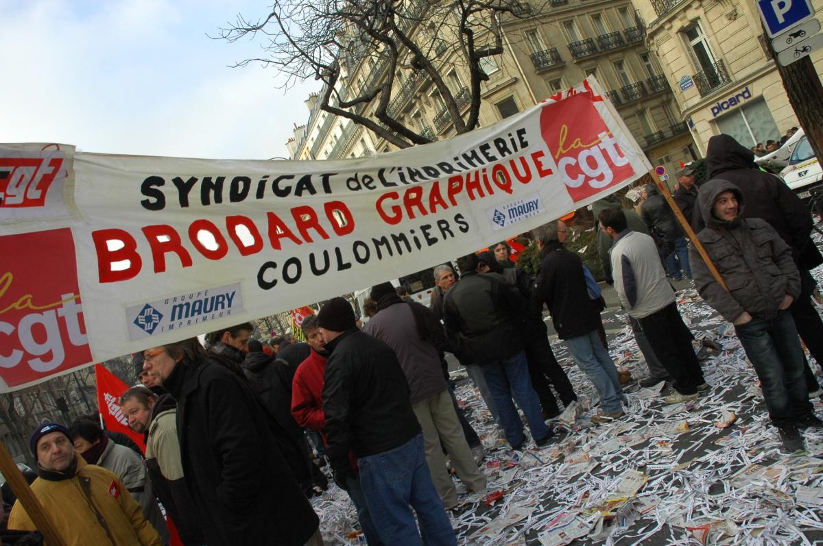 banderole du Livre en grève brodard graphique