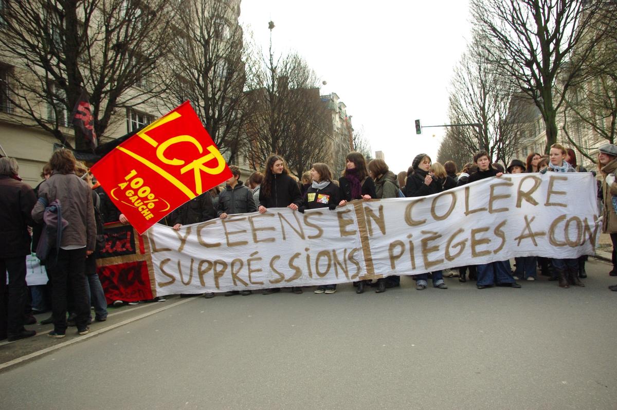tete du dortége lycéen