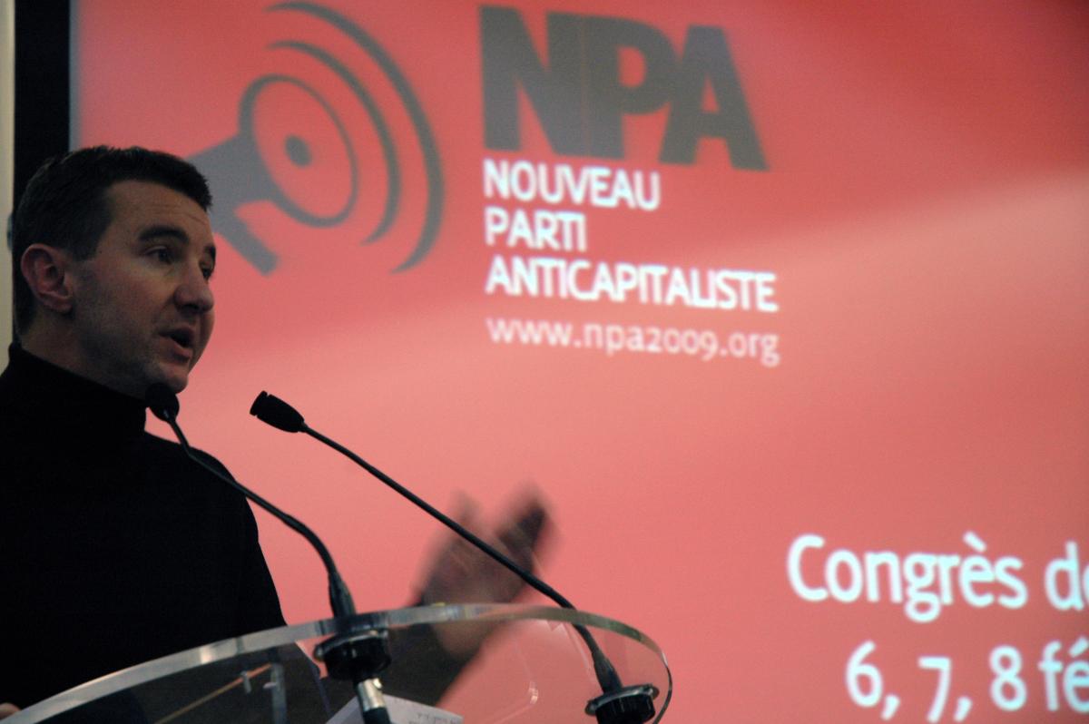 Olivier Besancenot au congrès fondateur du NPA