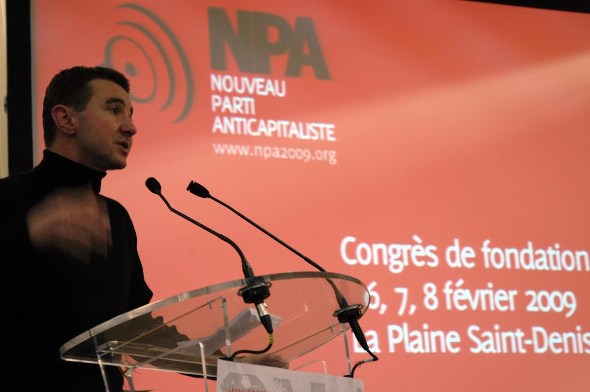 Olivier Besancenot au congrès fondateur du NPA