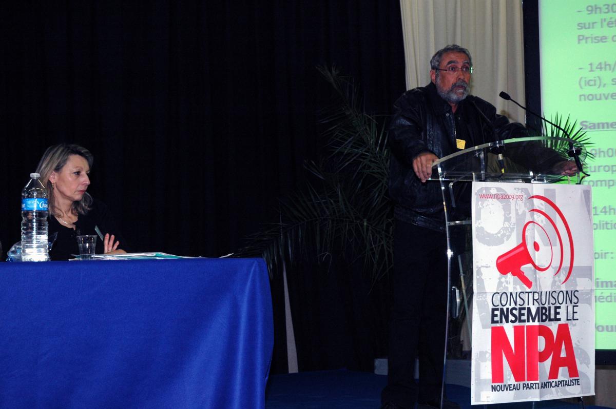 Patrice Ganot au congrès fondateur du NPA