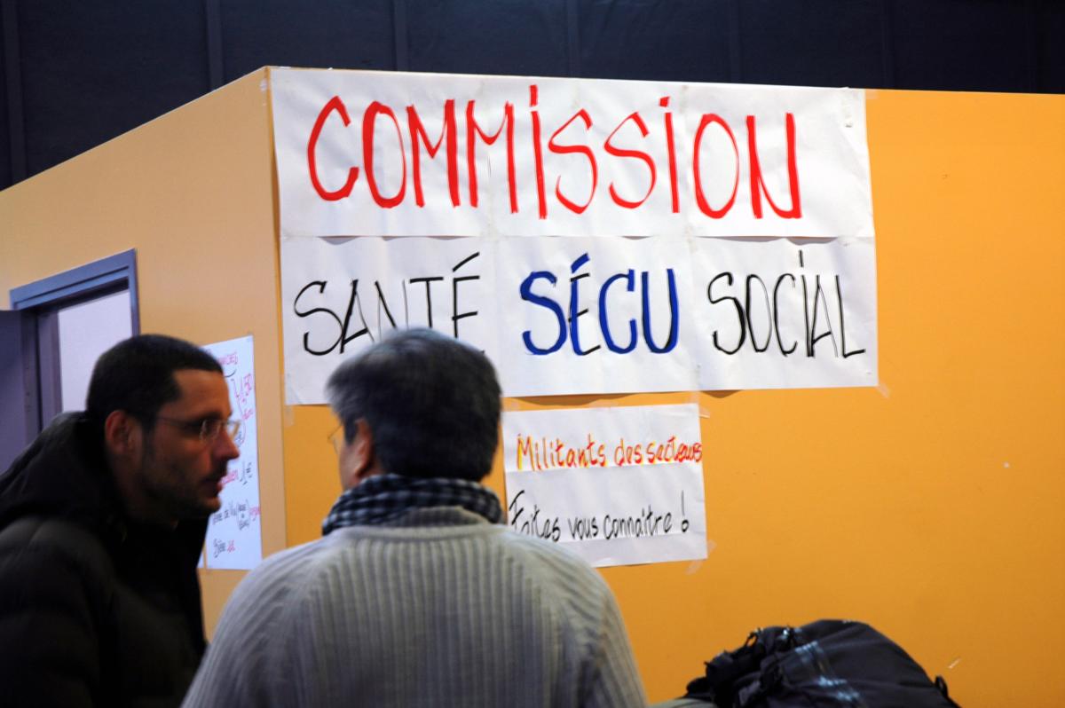 Commission santé, sécu, social au congrès de fondation du NPA