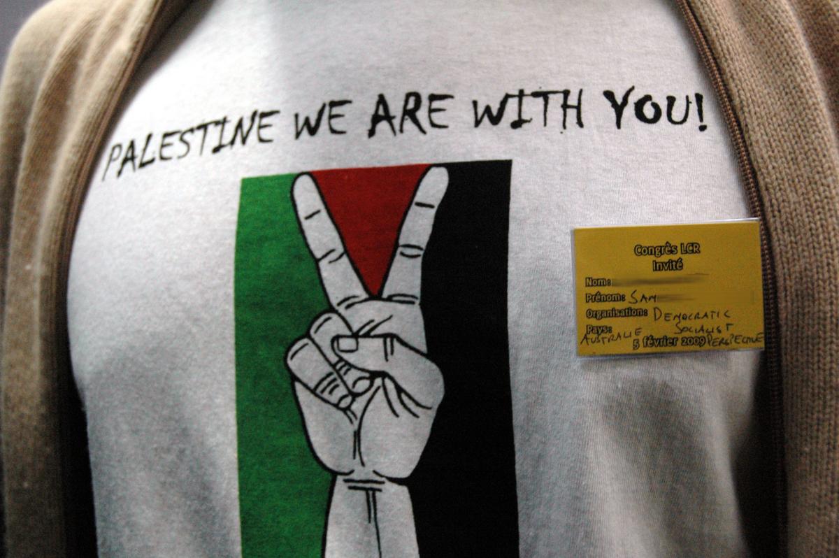 tee shirt de soutien à la palestine