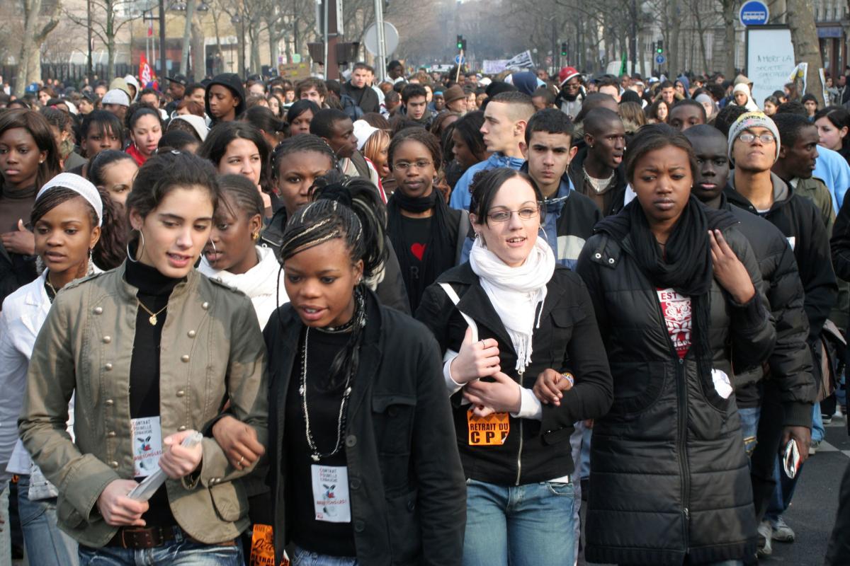 Manif jeunes anti CPE 16 mars 2006