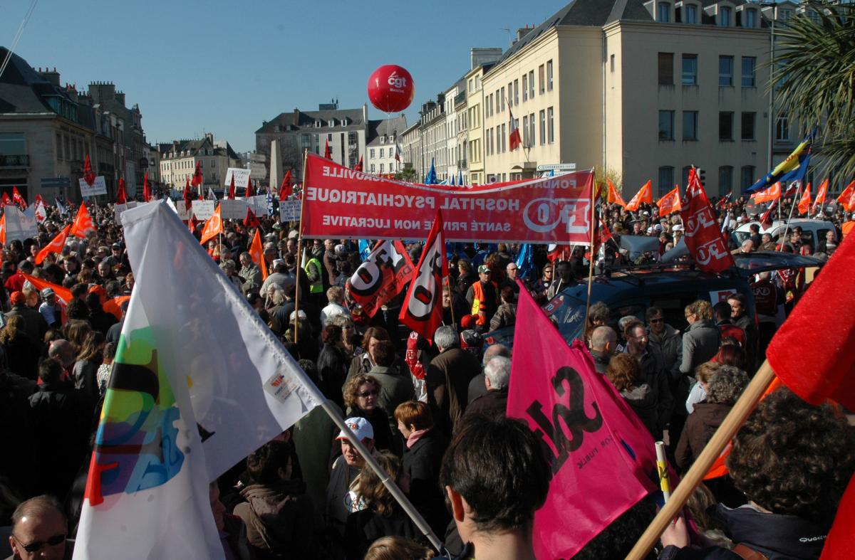 Manif interprofessionnelle le 19 mars à Cherbourg