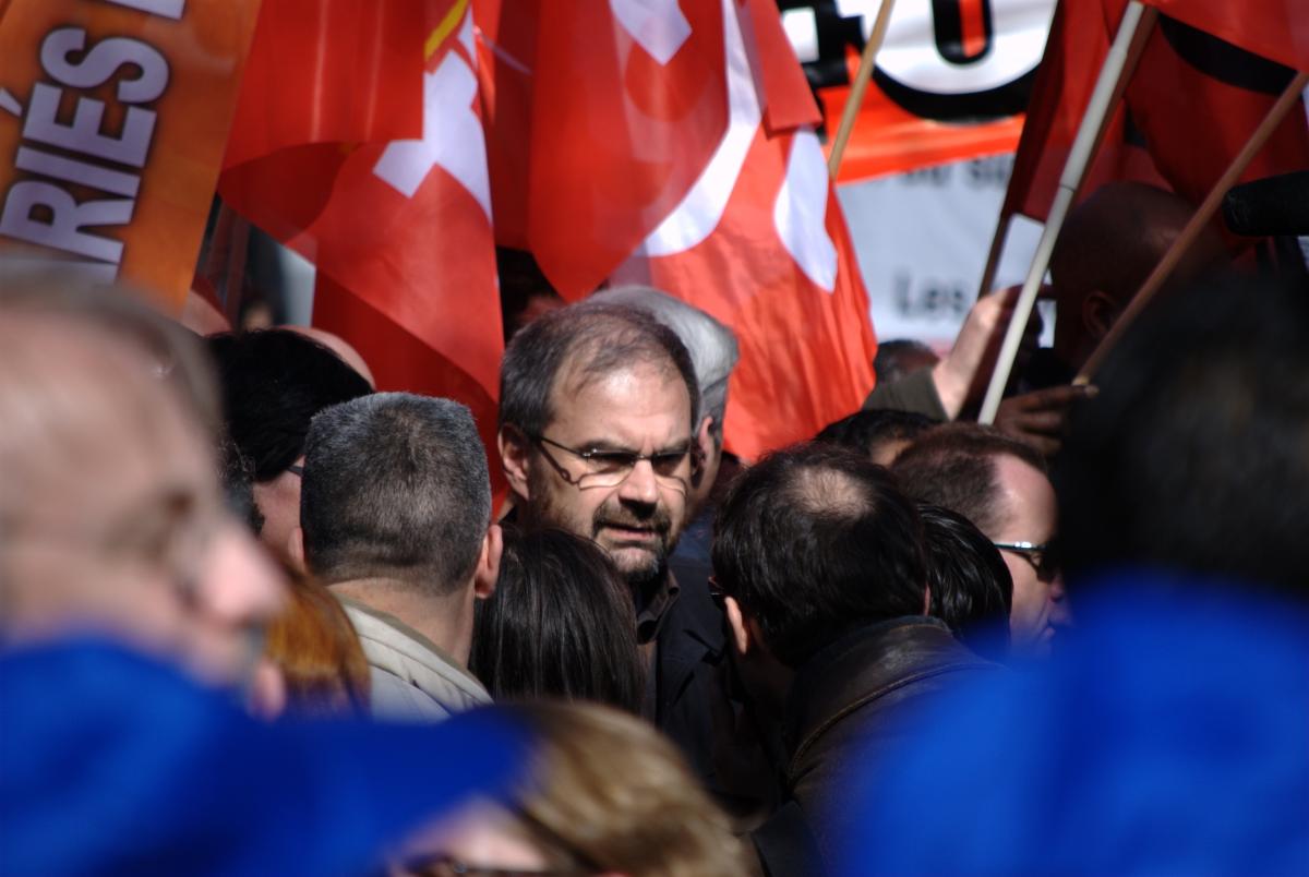 Fr. Chérèque à la manifestation du 19 mars 2009