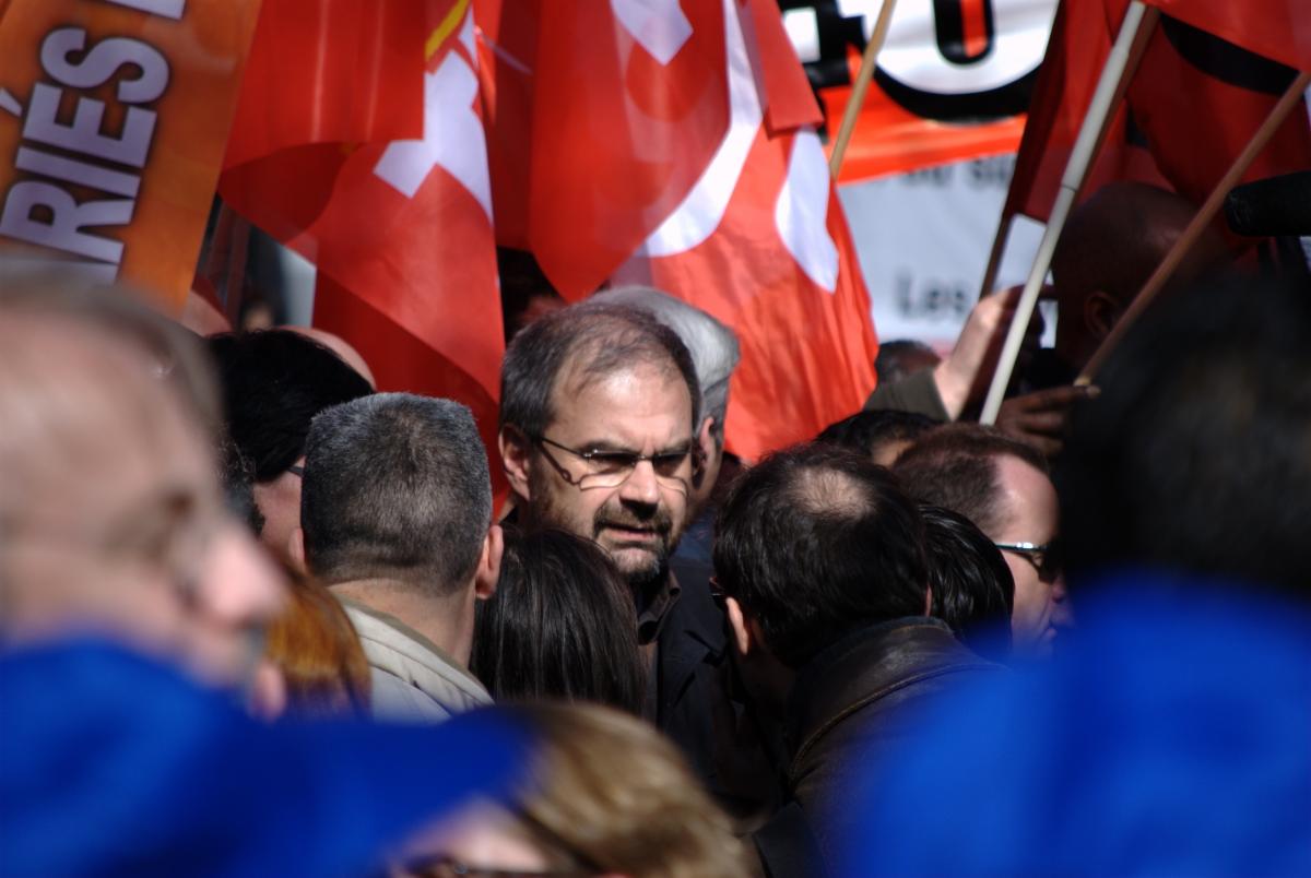 Fr. Chérèque à la manifestation du 19 mars 2009