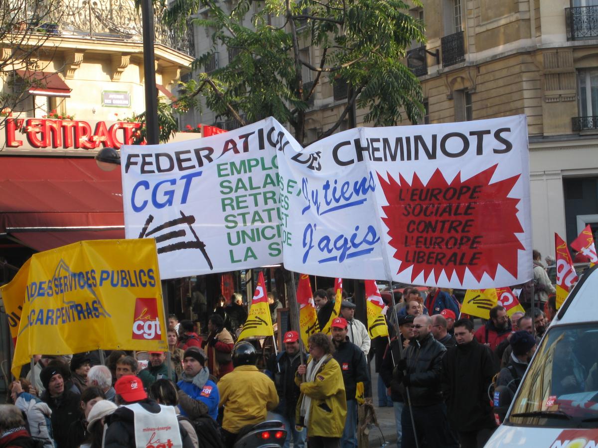 Manifestation en faveur des services publics