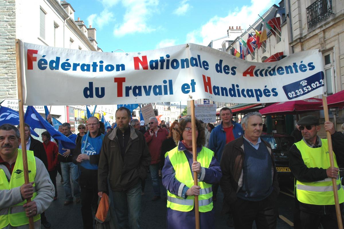 Banderoles de la fédération nationale des accidentés du travail