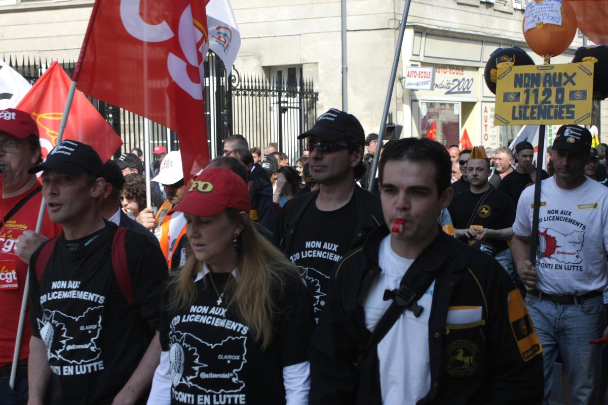 les Conti manifestent
