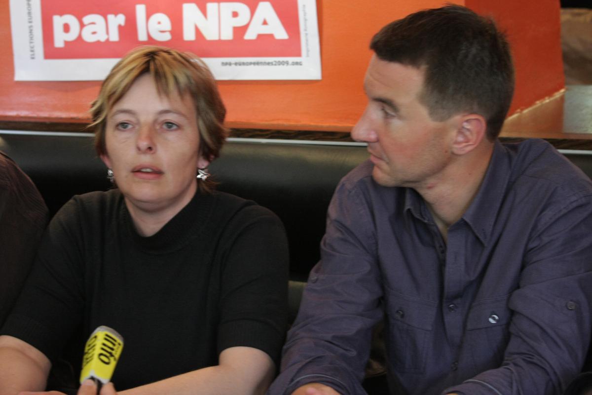 Laurence De Bouard et Olivier Besancenot