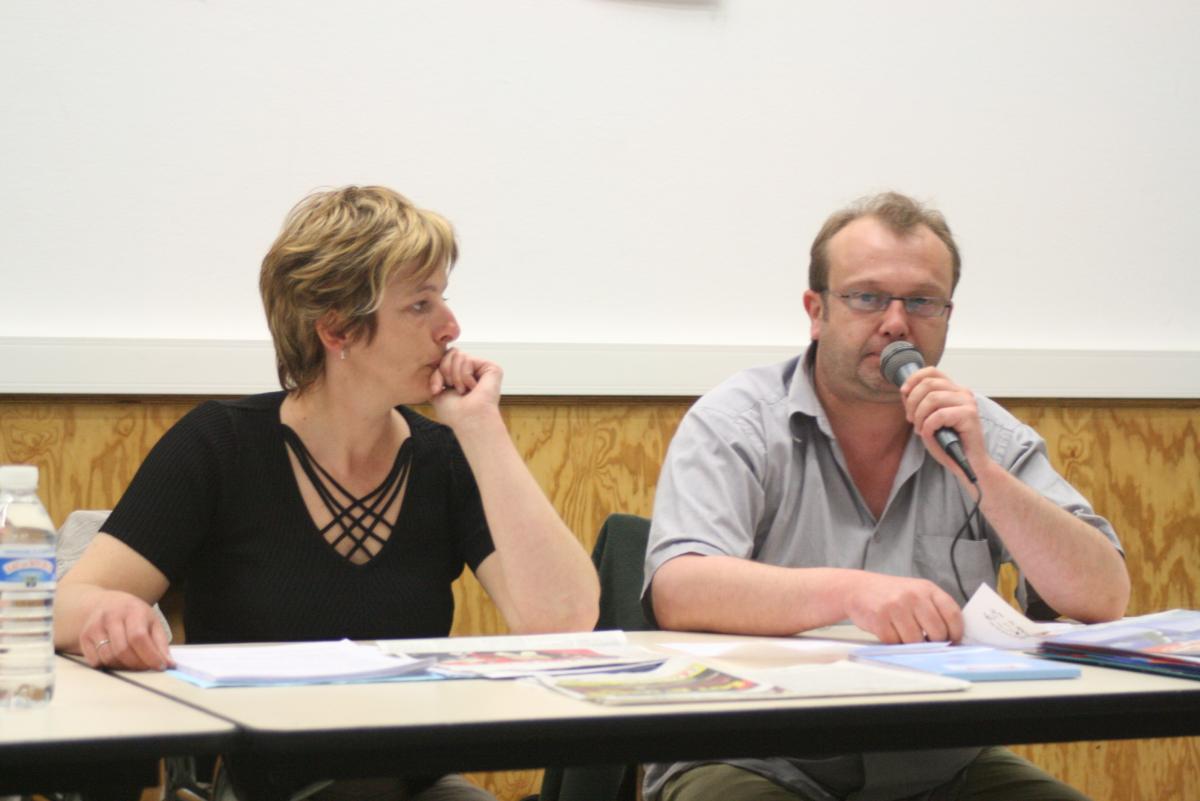 Laurence de Bouard et Régis Avril à Saint Nazaire.
