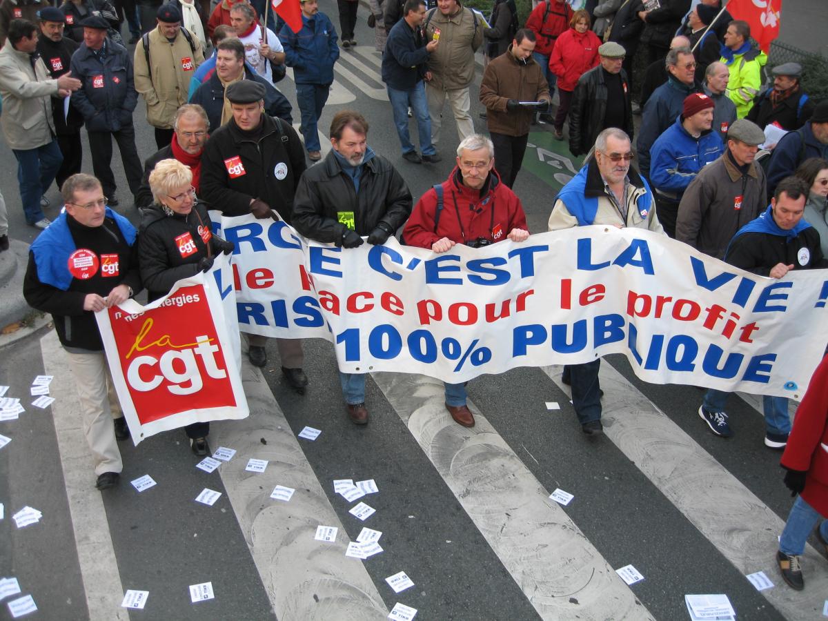 Manifestation en faveur des services publics
