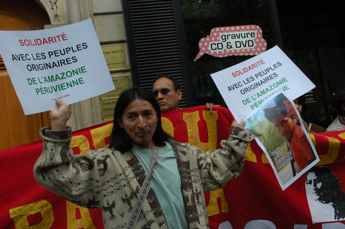 Solidarité avec les peuples d'Amazonie peruvienne.