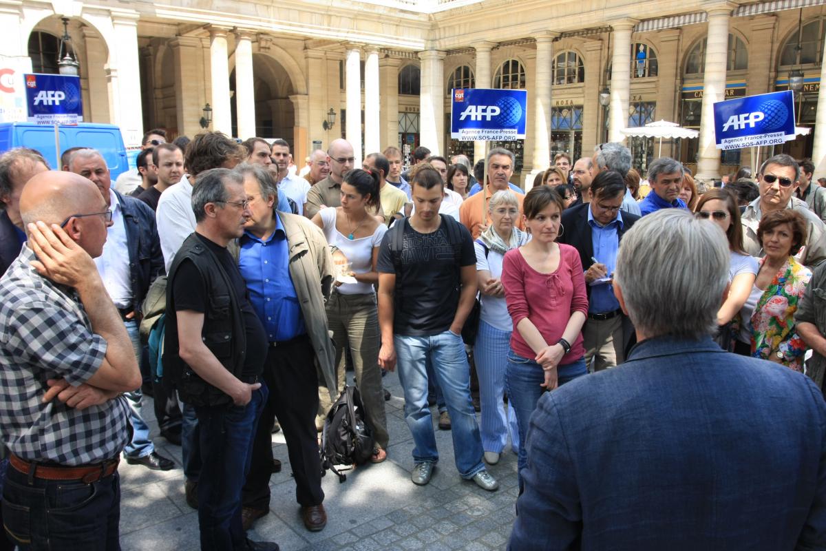 rassemblement des salariés