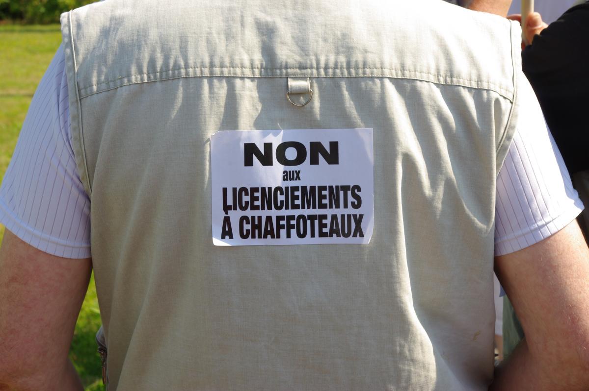 non aux licenciements à chaffoteaux