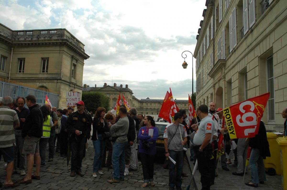 soutien Cgt aux Continental à Compiègne.