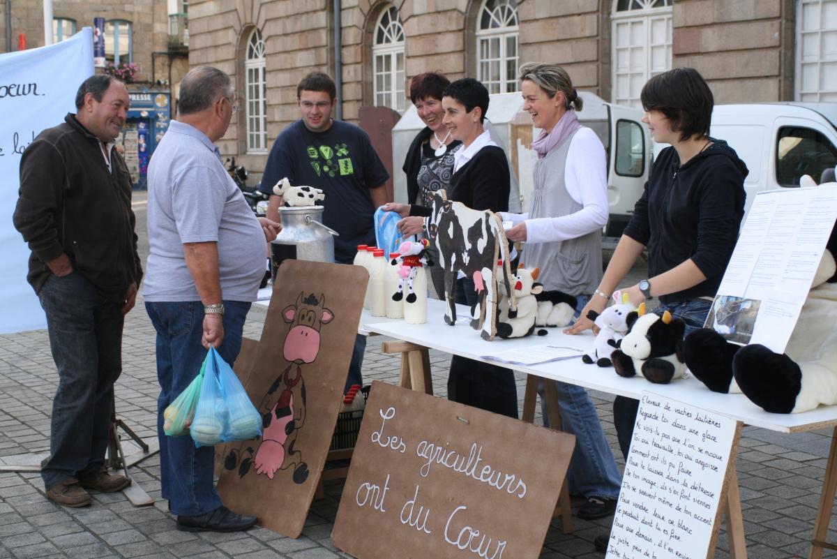 Producteurs de lait.