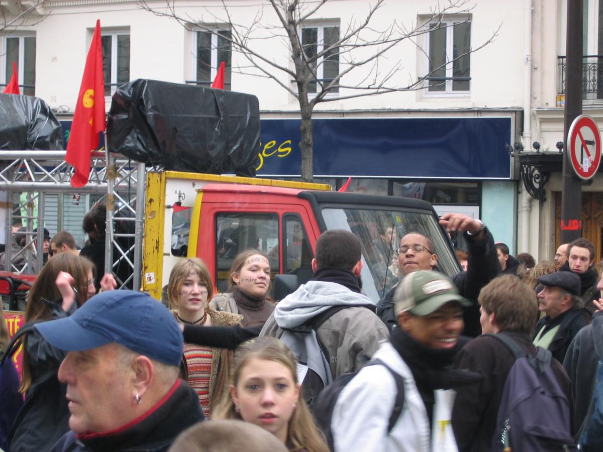 Manifestation contre le CPE 7 mars 2006.