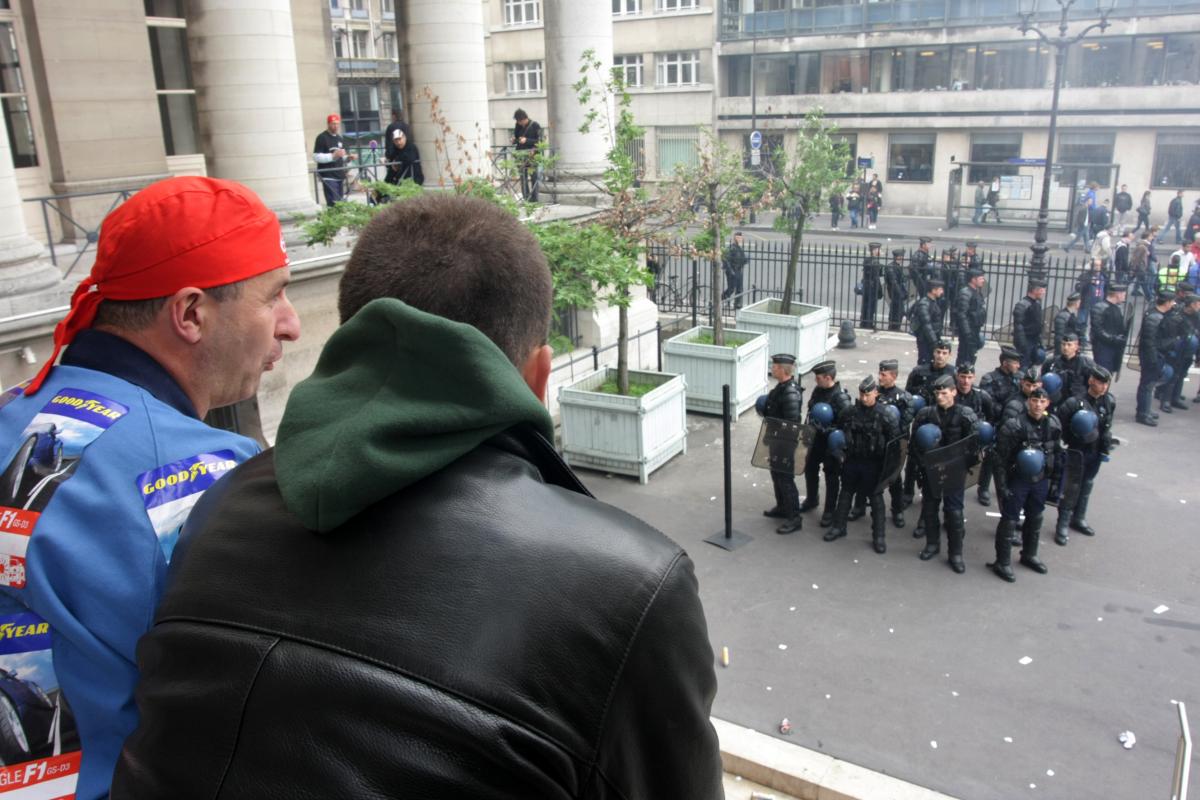 La police face aux manifestants