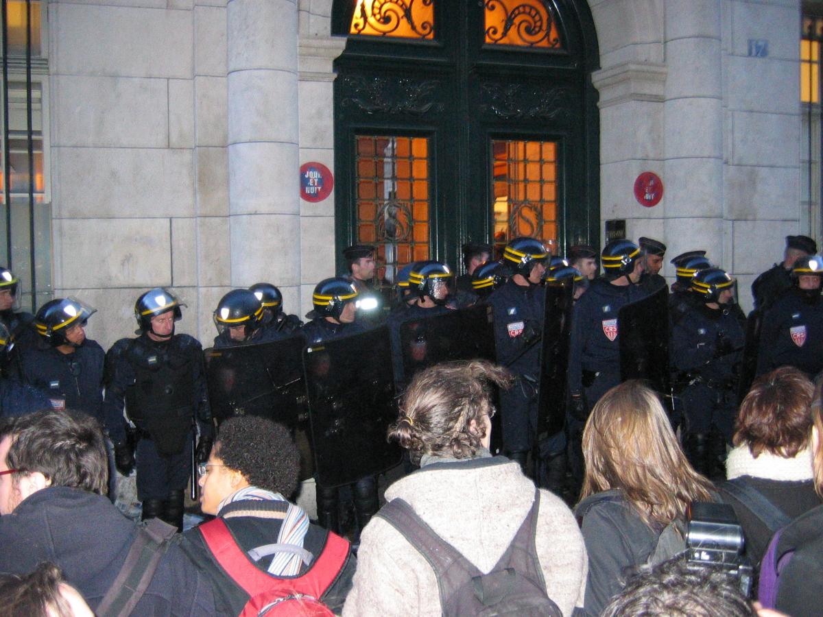 Mouvement contre le CPE, occupation de la Sorbonne.