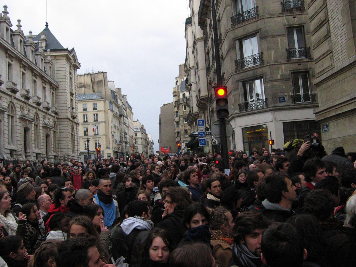 Mouvement contre le CPE, occupation de la Sorbonne.
