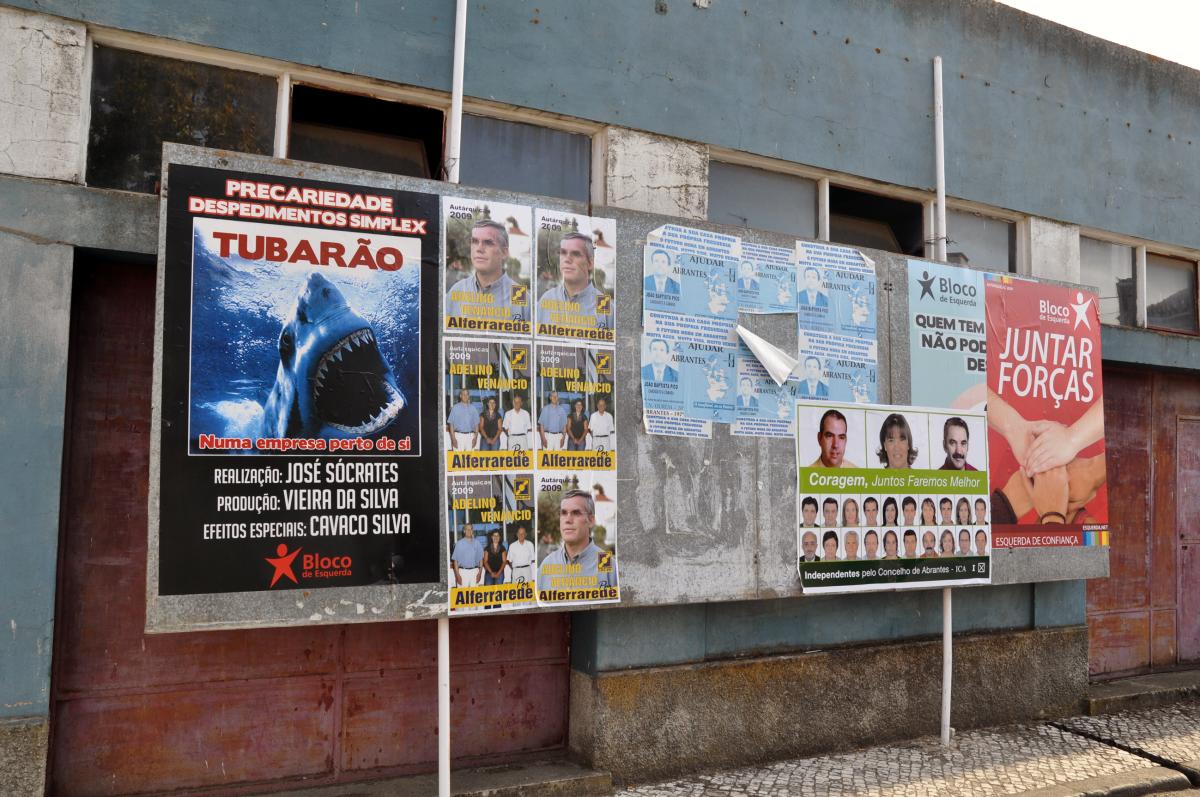 Affiches électorales du Bloco de Esquerda